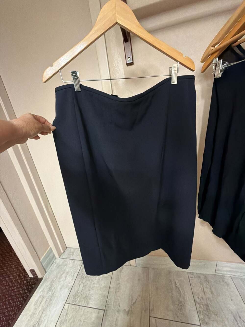 Preston & York Women's Black Lined Pencil Skirt Size 18